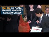 Malala Yousafzai becomes honorary Canadian citizen