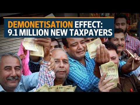 Demonetisation effect: 9.1 million new taxpayers