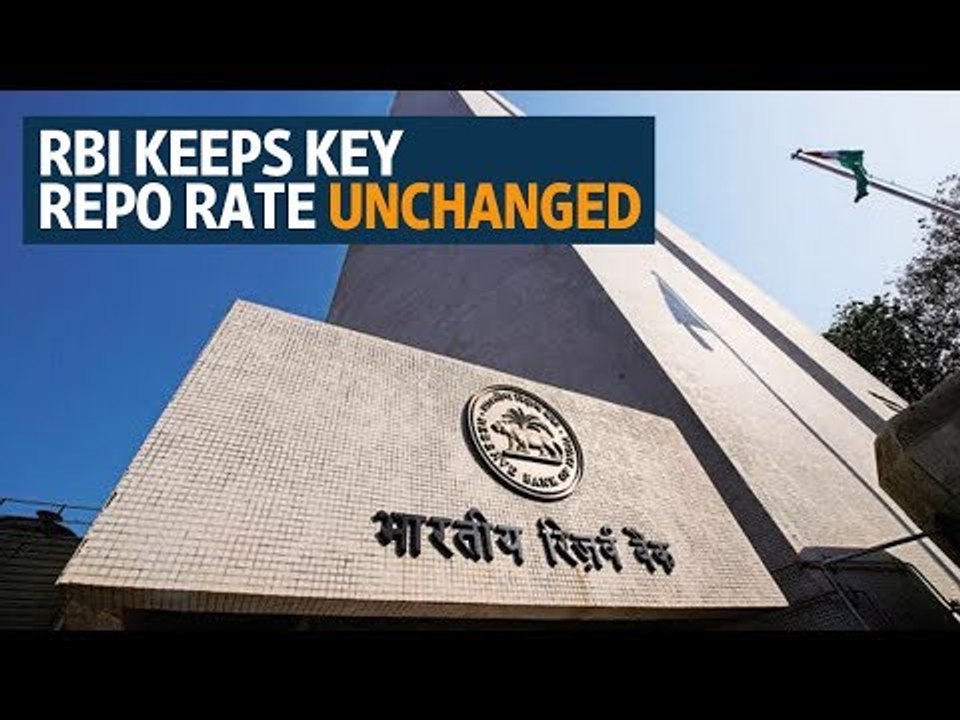 RBI keeps key repo rate unchanged, lowers inflation forecast
