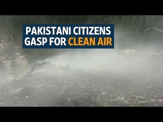 Pakistani citizens gasp for clean air