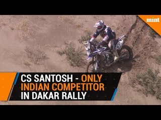 CS Santosh, the only indian to successfully complete the Dakar Rally