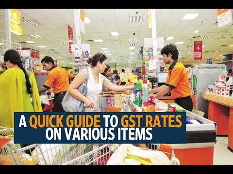 A quick guide to GST rates on various items