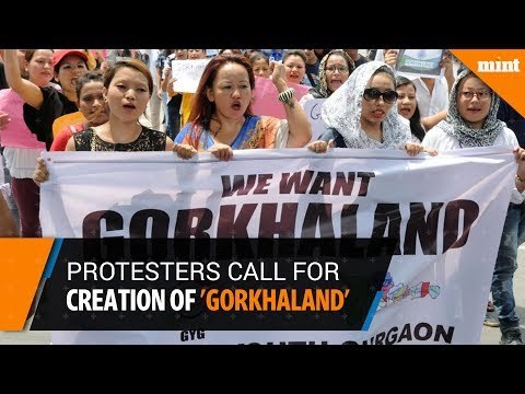 Protesters in New Delhi call for creation of 'Gorkhaland'