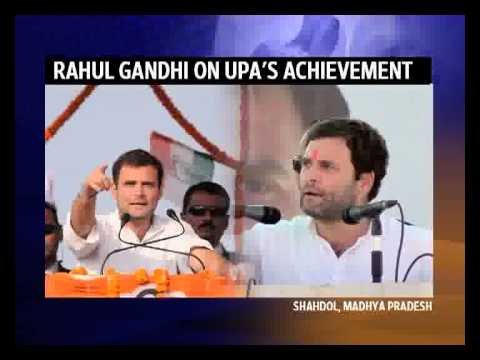 Rahul Gandhi on UPA's achievements