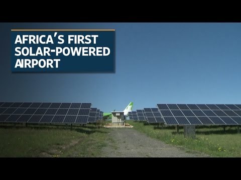 Africa basks in continent's first solar-powered airport
