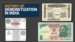 History of demonetisation in India
