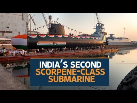 India unveils indigenous submarine INS Khanderi