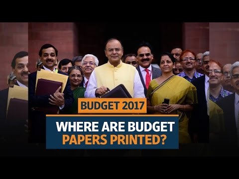 Budget 2017: Where are budget papers printed?