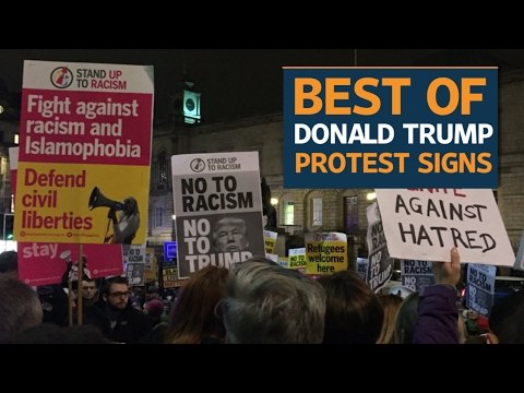 Best of Donald Trump protest signs