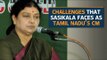 What are the challenges for Tamil Nadu's chief minister-elect Sasikala Natrajan?