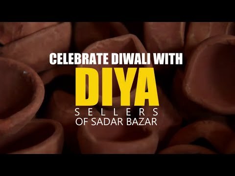 Celebrate Diwali with diya sellers of Sadar Bazar