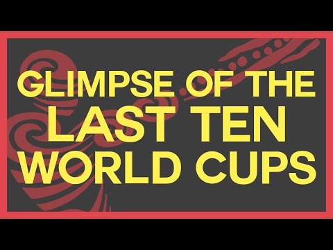 A glimpse of the last 10 World Cups!