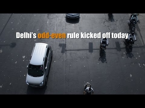 Day 1 of odd-even rule in Delhi