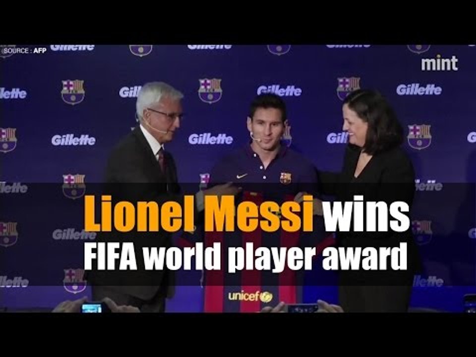 Lionel Messi wins FIFA world player award for 5th time