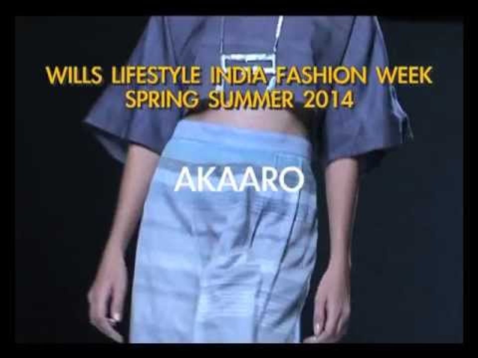 Wills Lifestyle Fashion Week SS14 Day2 | Akaaro