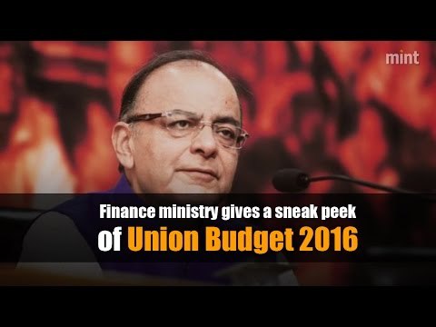 Finance ministry gives a sneak peek of Union Budget 2016