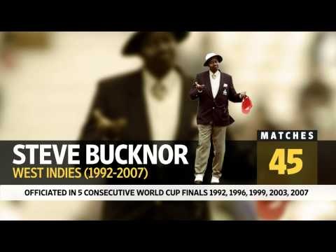 Most matches as an umpire in World Cups