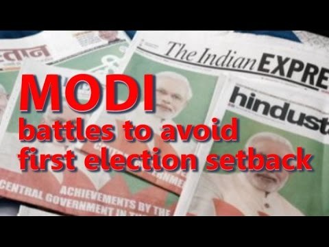 Modi battles in Delhi to avoid first India election setback