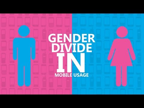 Gender divide in mobile usage