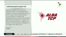 ALBA Movimientos llama a apoyar las elecciones en Venezuela