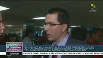 Arreaza: En Venezuela habrá elecciones presidenciales el 22 de abril