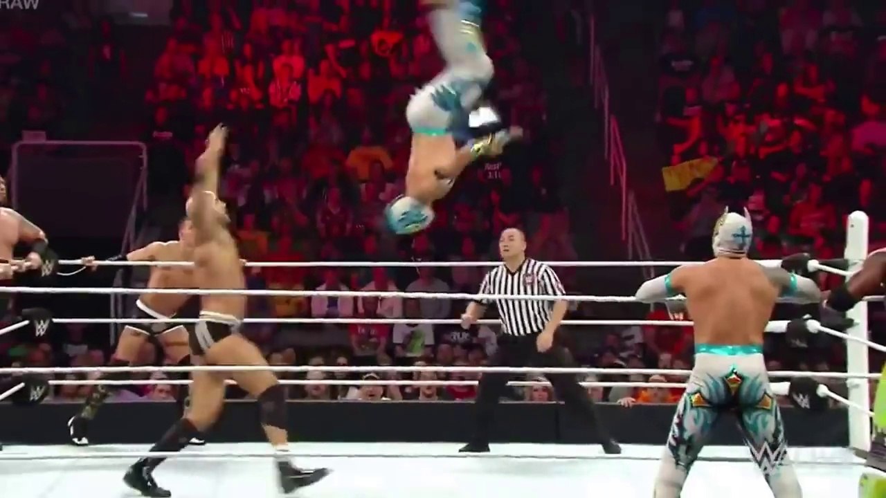 The Lucha Dragons and The New Day vs Tyson Kid and Cesaro and The Ascension_ Raw, March 30, 2015