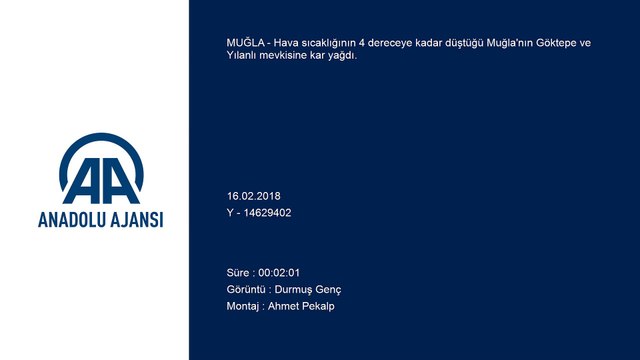 Muğla'nın yüksek kesimlerine kar yağdı
