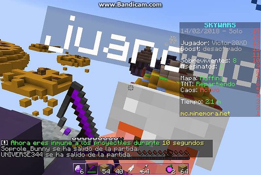 Partida Epica!! | Skywars | Servidor Minemora