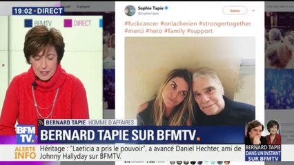Bernard Tapie donne de ses nouvelles: "La preuve que ça ne va pas trop mal puisque j'arrive à vous parler"