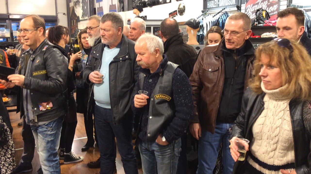 La moto Harley Davidson "The American Dream" présentée au public