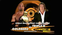 Wwe Survivor Series 2003 - Goldberg(c) Vs Triple H -world Heavyweight Championship - Official Promo