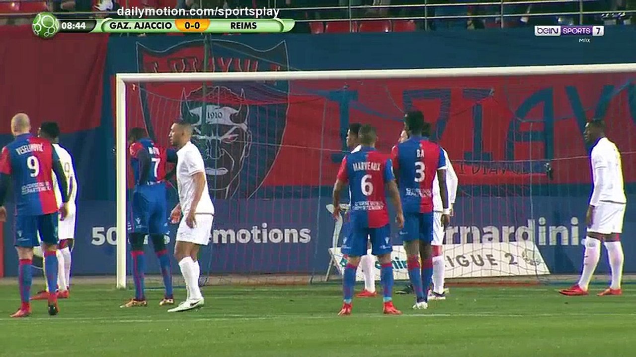 Joris Marveaux Goal HD - GFC Ajaccio 1 - 0 Reims - 16.02.2018 (Full Replay)