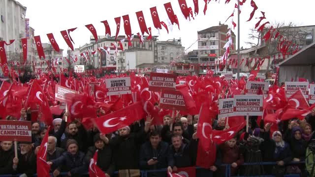 Esenler'de Binlerce Vatandaş Afrin Şehitleri İçin Dua Etti