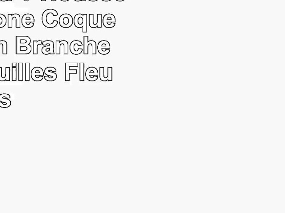 Sony Xperia T Housse Étui Silicone Coque Protection Branche darbre Feuilles Fleurs