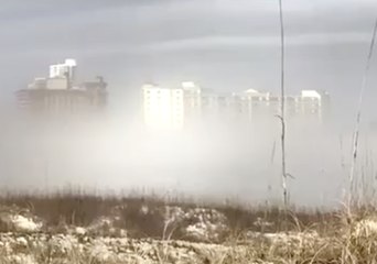 Fog Lifts Off Alabama Coast