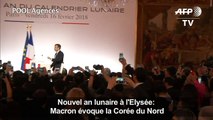 Nouvel an lunaire à l'Elysée: Macron évoque la Corée du Nord