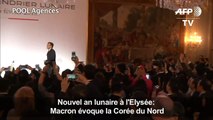 Nouvel an lunaire à l'Elysée: Macron évoque la Corée du Nord