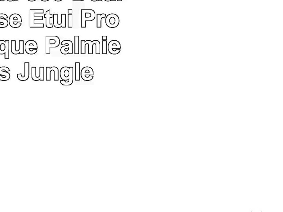 Nokia Lumia 530 Dual SIM Housse Étui Protection Coque Palmier Feuilles Jungle