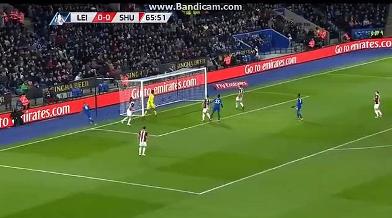 Jamie Vardy  Goal -   Leicester City vs  Sheffield United 1-0  16/02/2018