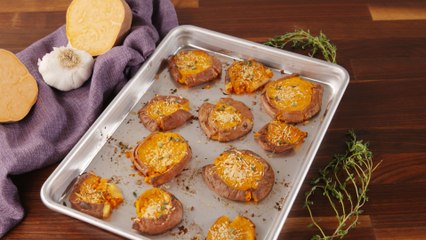 These Smashed Sweet Potatoes Are Insanely Good