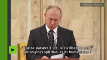 Vladimir Poutine célèbre les «valeurs traditionnelles» de la Russie au synode des évêques orthodoxes