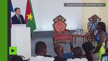 Le discours intégral d’Emmanuel Macron au Burkina Faso