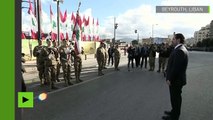 L'ancien Premier ministre libanais Saad Hariri participe à la fête de l'indépendance du Liban