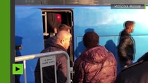 Des footballeurs argentins visitent la place Rouge avant le match amical contre la Russie