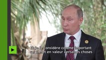 Vladimir Poutine annonce que la Russie et les Etats-Unis continueront de combattre le terrorisme