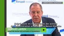 Sergueï Lavrov critique l’«hystérie antirusse» aux Etats-Unis