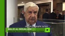 Ministre syrien des Affaires étrangères, la coalition «extermine le peuple syrien et non pas l’EI»