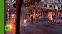 Violentes échauffourées entre manifestants de gauche et policiers à Athènes