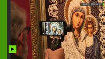 Le centre orthodoxe russe de Paris accueillie une exposition d’icônes brodées