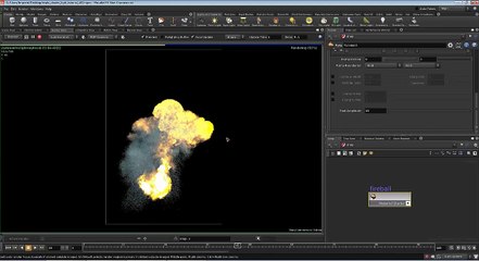 Houdini Pyro explosion shader by Carlos Parmentier